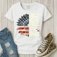 Happy 4th Of July Sunflower Women's T-Shirt thumb 3