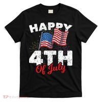 Happy 4th Of July Patriotic American US Flag 4th Of July T-Shirt thumb 0