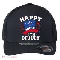 Happy 4th Of July Festive Celebration Flexfit Unipanel Trucker Cap thumb 0