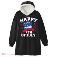 Happy 4th Of July Festive Celebration Hooded Wearable Blanket thumb 0