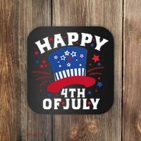 Happy 4th Of July Festive Celebration Coaster thumb 0