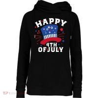 Happy 4th Of July Festive Celebration Womens Funnel Neck Pullover Hood thumb 0