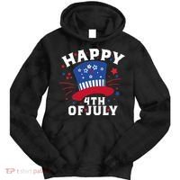Happy 4th Of July Festive Celebration Tie Dye Hoodie thumb 0