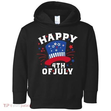 Happy 4th Of July Festive Celebration Toddler Hoodie