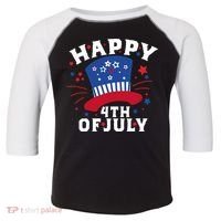 Happy 4th Of July Festive Celebration Toddler Fine Jersey T-Shirt thumb 0