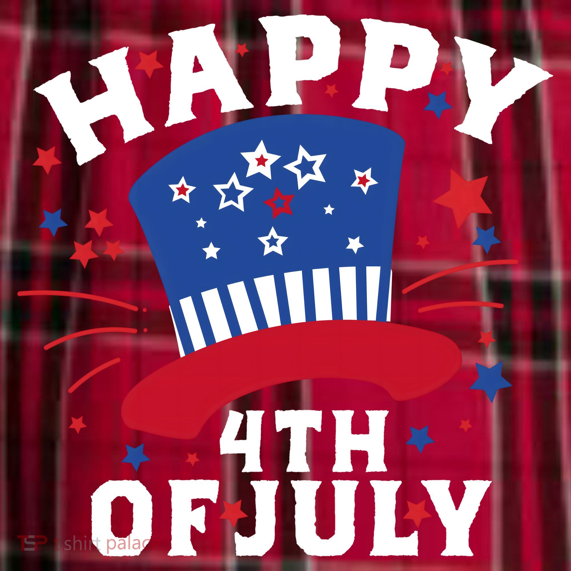 Happy 4th Of July Festive Celebration Men's Flannel Plaid Pajama Pants