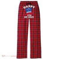 Happy 4th Of July Festive Celebration Women's Flannel Plaid Pajama Pants thumb 0