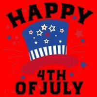 Happy 4th Of July Festive Celebration Santa Hat thumb 1