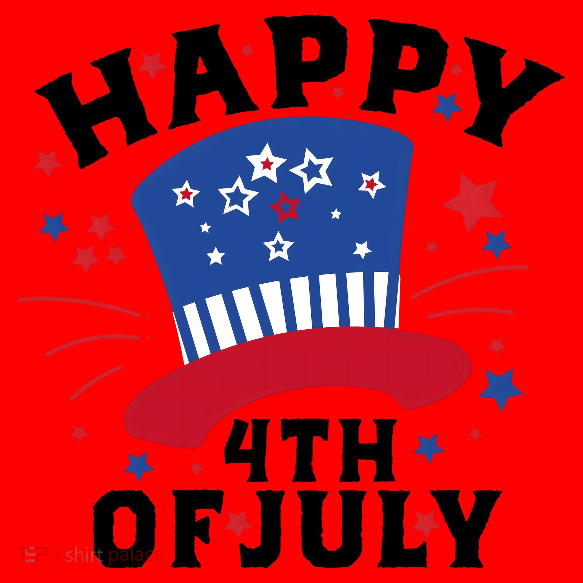 Happy 4th Of July Festive Celebration Santa Hat