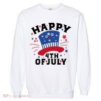 Happy 4th Of July Festive Celebration Garment-Dyed Sweatshirt thumb 0