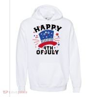 Happy 4th Of July Festive Celebration Comfort Colors Garment-Dyed Hooded Sweatshirt thumb 0