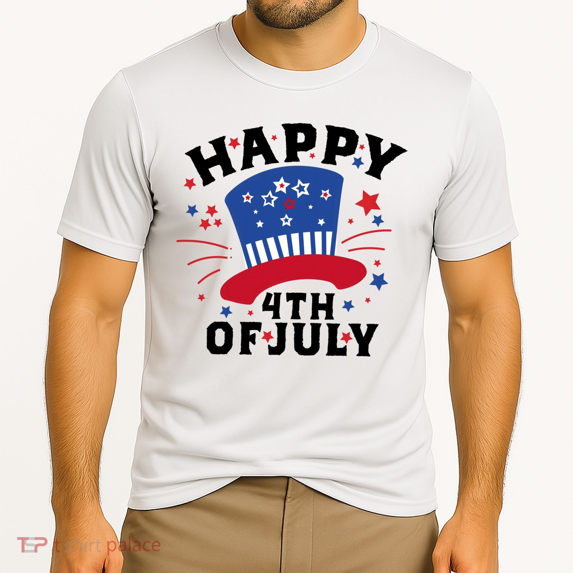 Happy 4th Of July Festive Celebration Cooling Performance Crew T-Shirt
