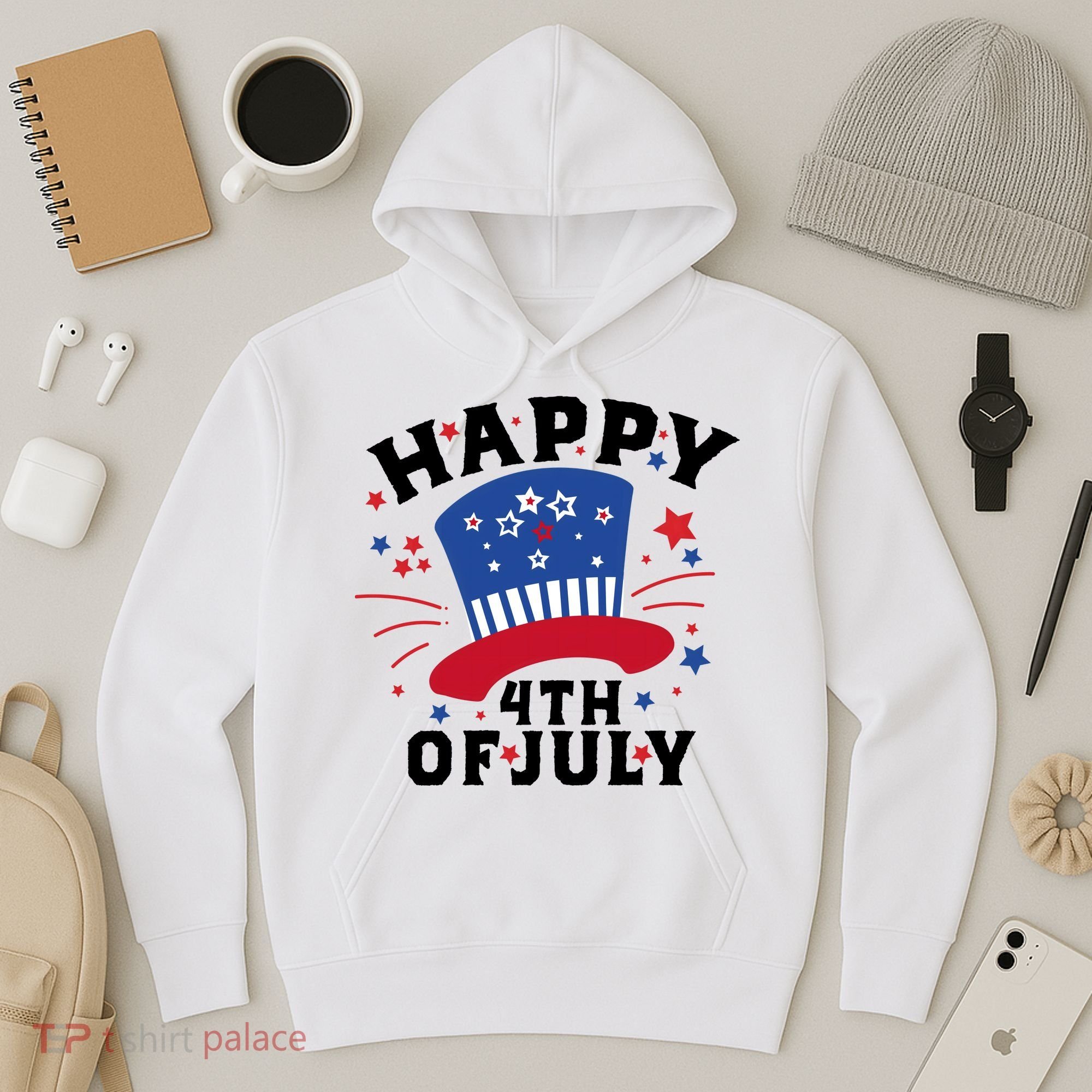 Happy 4th Of July Festive Celebration Hoodie