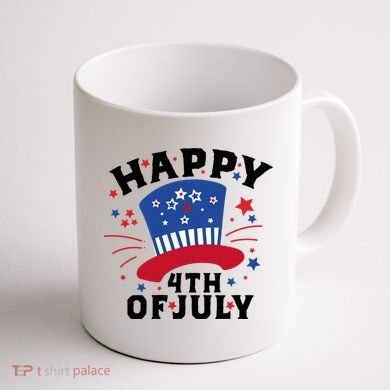 Happy 4th Of July Festive Celebration Coffee Mug back