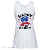 Happy 4th Of July Festive Celebration Ladies Essential Flowy Tank thumb 0