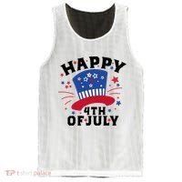 Happy 4th Of July Festive Celebration Mesh Reversible Basketball Jersey Tank thumb 0