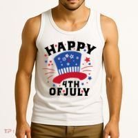 Happy 4th Of July Festive Celebration Tank Top thumb 3