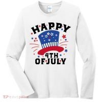 Happy 4th Of July Festive Celebration Women's Long Sleeve Shirt thumb 0