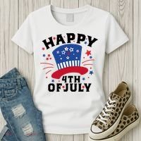 Happy 4th Of July Festive Celebration Women's T-Shirt thumb 3