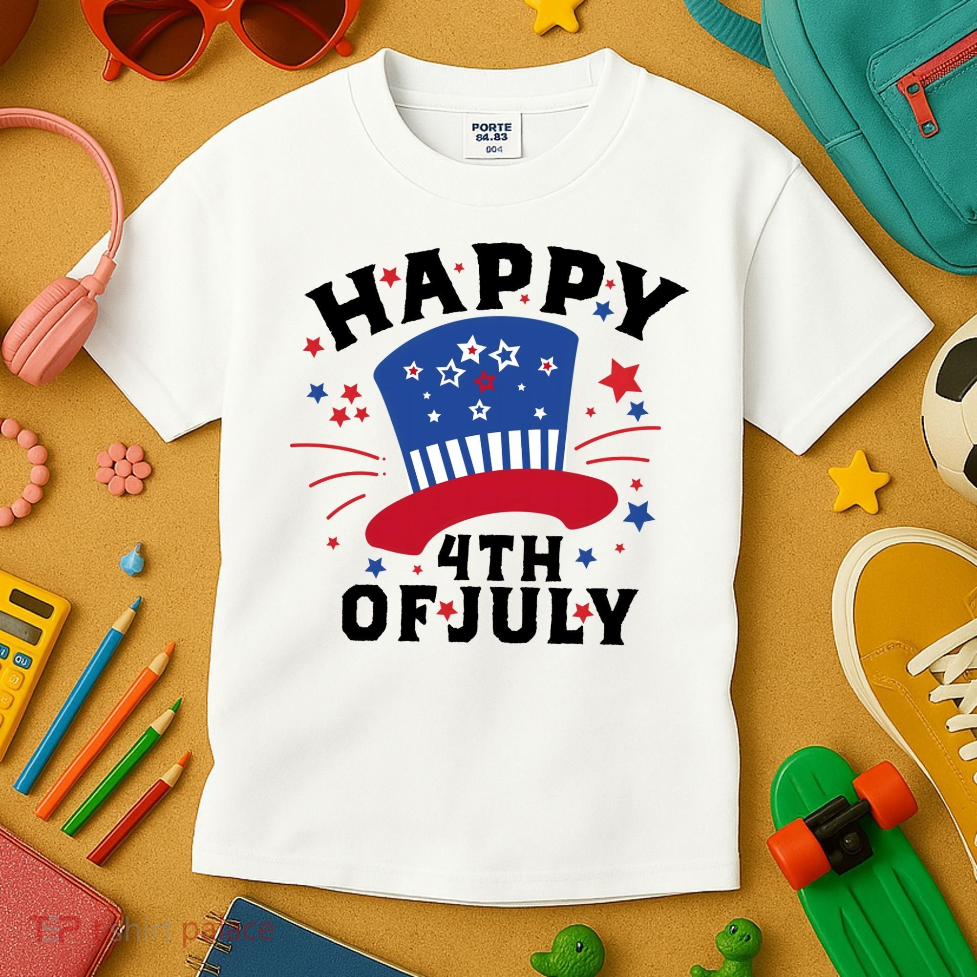 Happy 4th Of July Festive Celebration Kids T-Shirt
