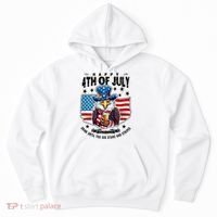 Happy 4th Of July Stars Stripes Usa Bald Eagle Beer Drinking Hoodie thumb 0