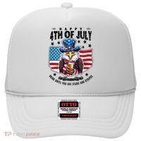 Happy 4th Of July Stars Stripes Usa Bald Eagle Beer Drinking Hat thumb 0