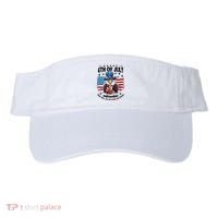 Happy 4th Of July Stars Stripes Usa Bald Eagle Beer Drinking Visor thumb 0