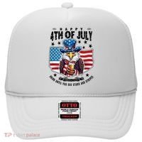 Happy 4th Of July Stars Stripes Usa Bald Eagle Beer Drinking Hat thumb 0