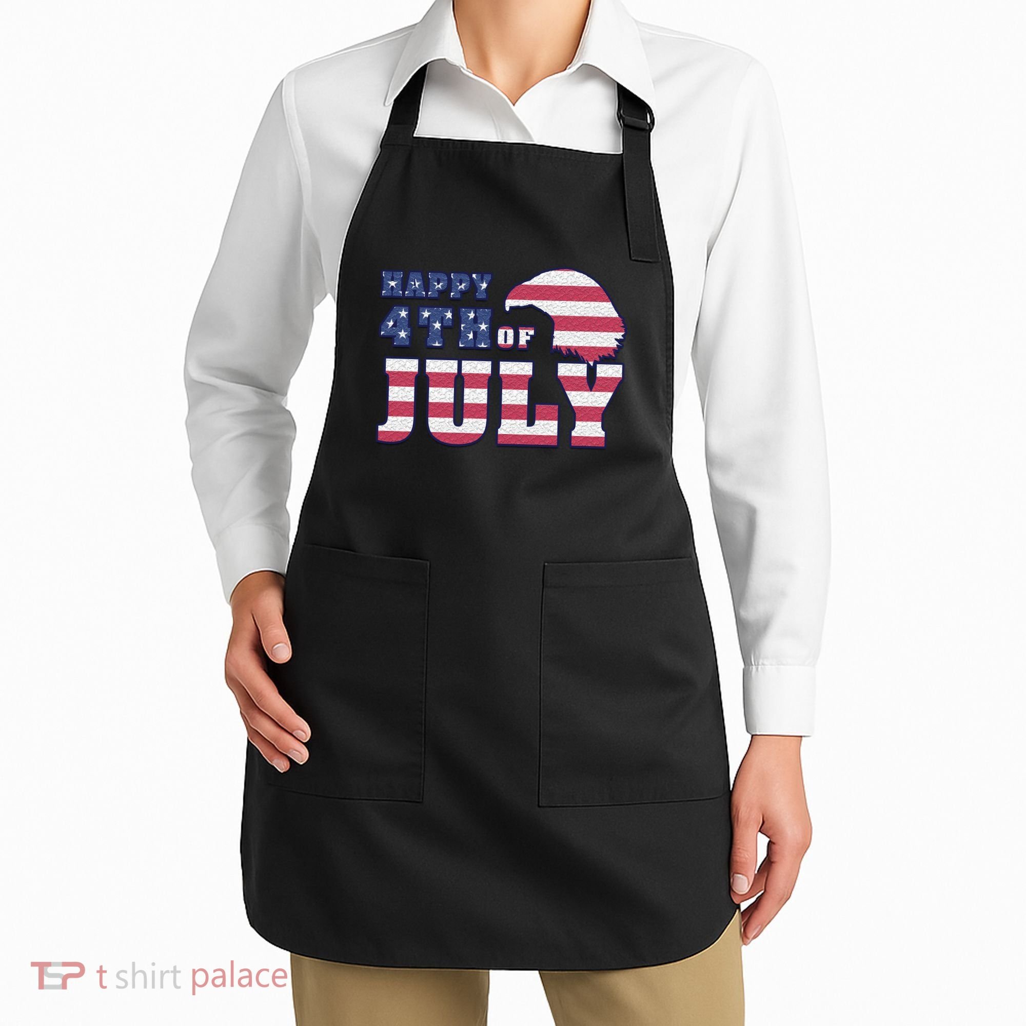 Happy 4th Of July Eagle American Apron