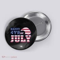 Happy 4th Of July Eagle American Button thumb 0