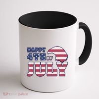 Happy 4th Of July Eagle American Coffee Mug thumb 1