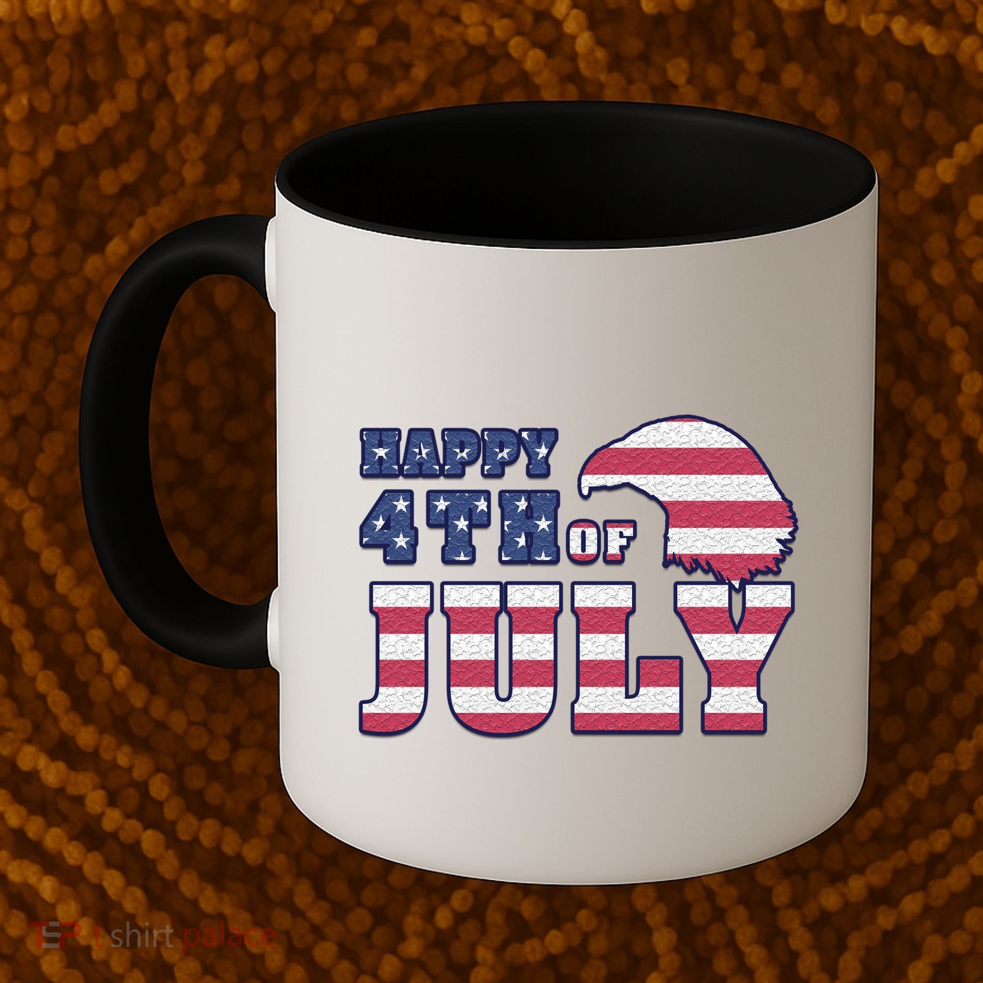 Happy 4th Of July Eagle American Coffee Mug