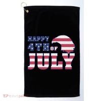 Happy 4th Of July Eagle American Golf Towel thumb 0