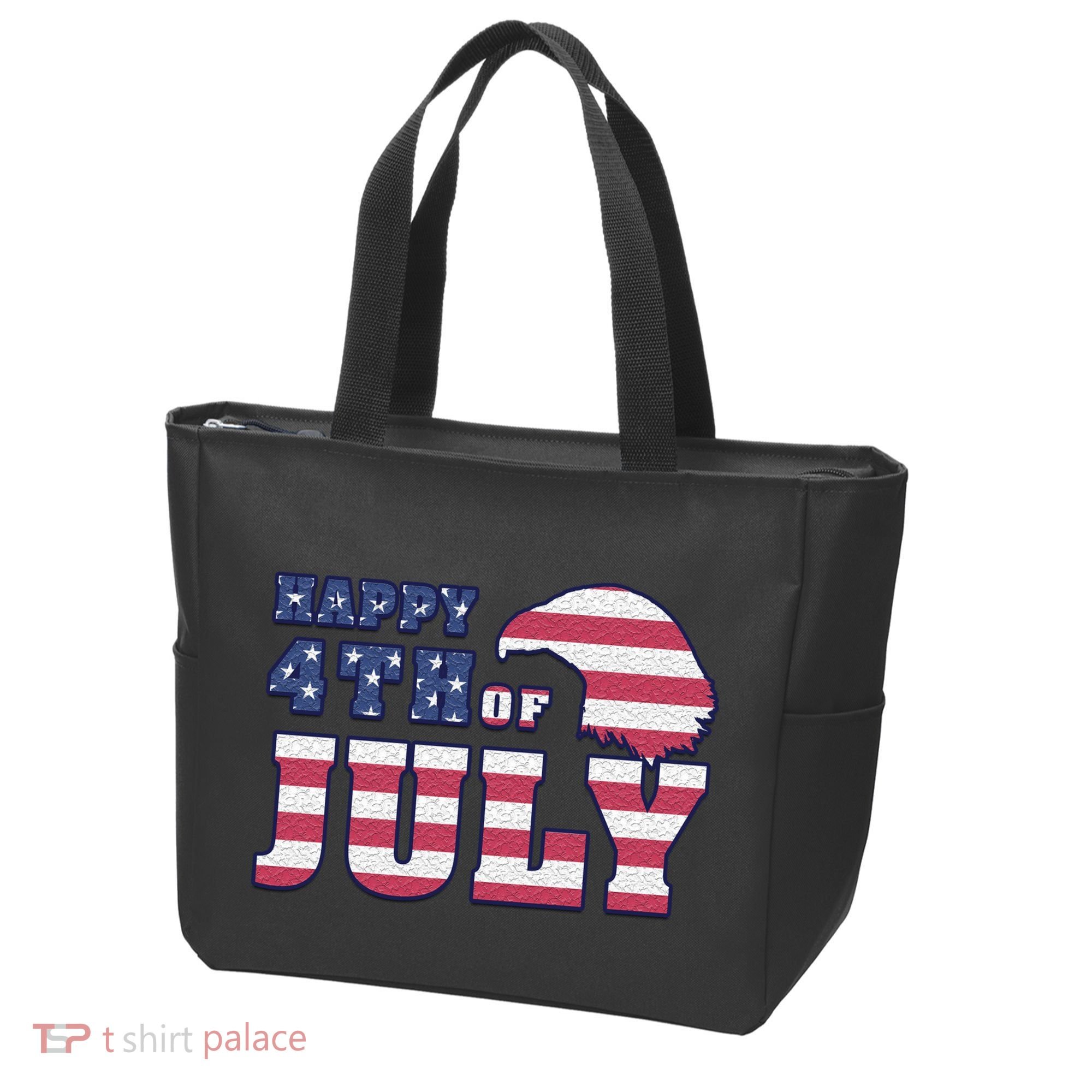Happy 4th Of July Eagle American Tote Bag