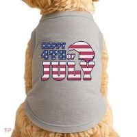 Happy 4th Of July Eagle American Doggie Tank thumb 0