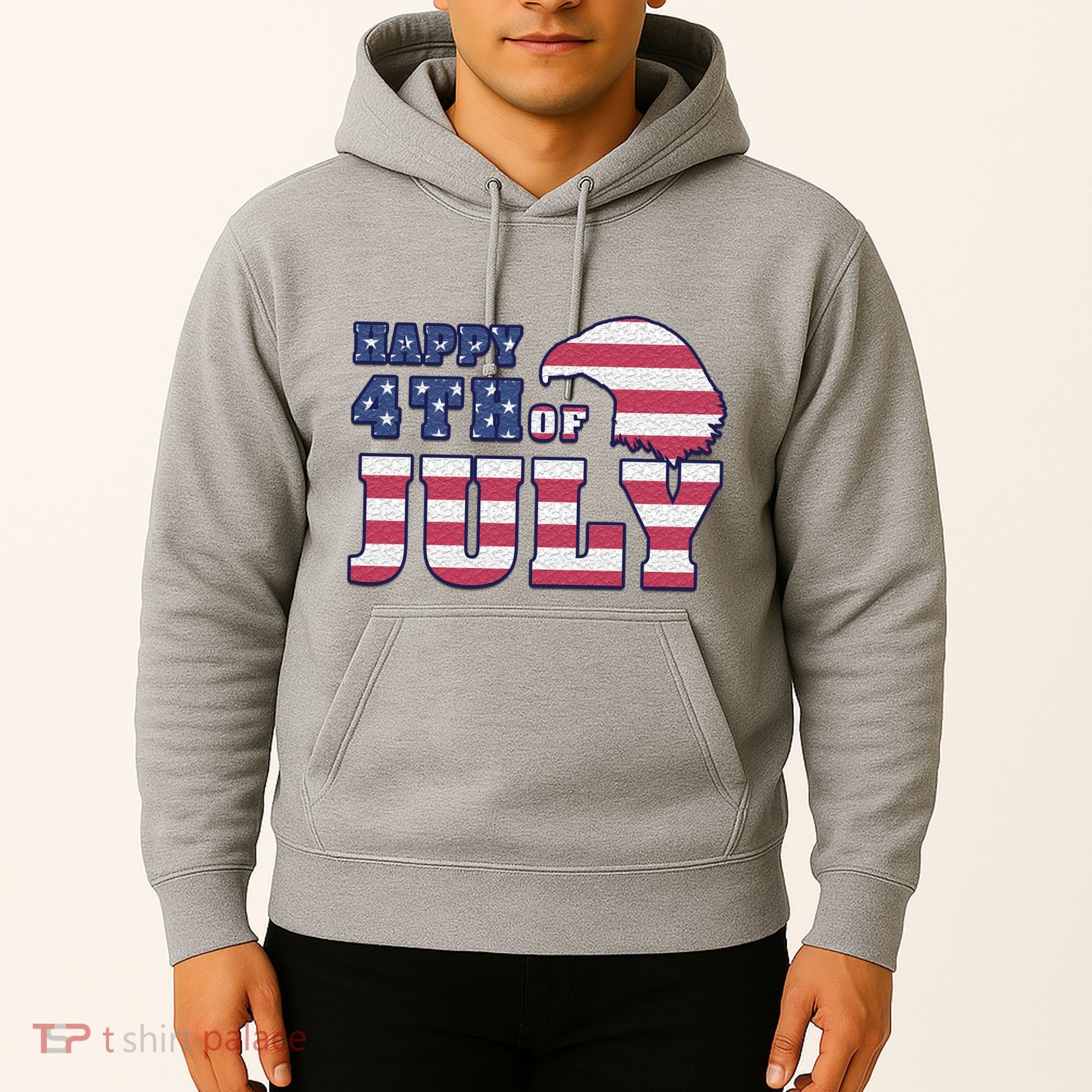 Happy 4th Of July Eagle American Hoodie