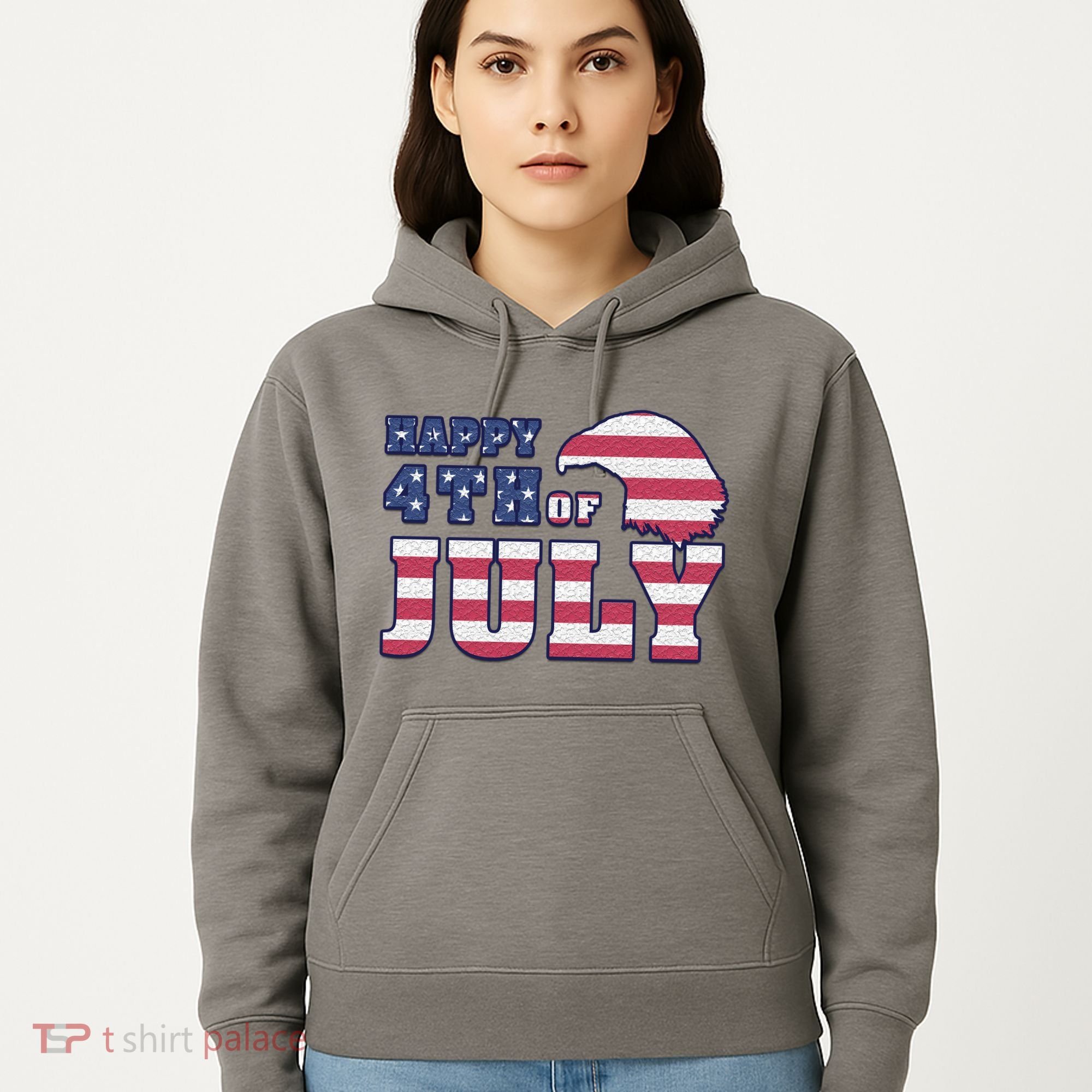 Happy 4th Of July Eagle American Hoodie