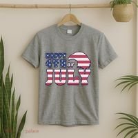 Happy 4th Of July Eagle American T-Shirt thumb 2