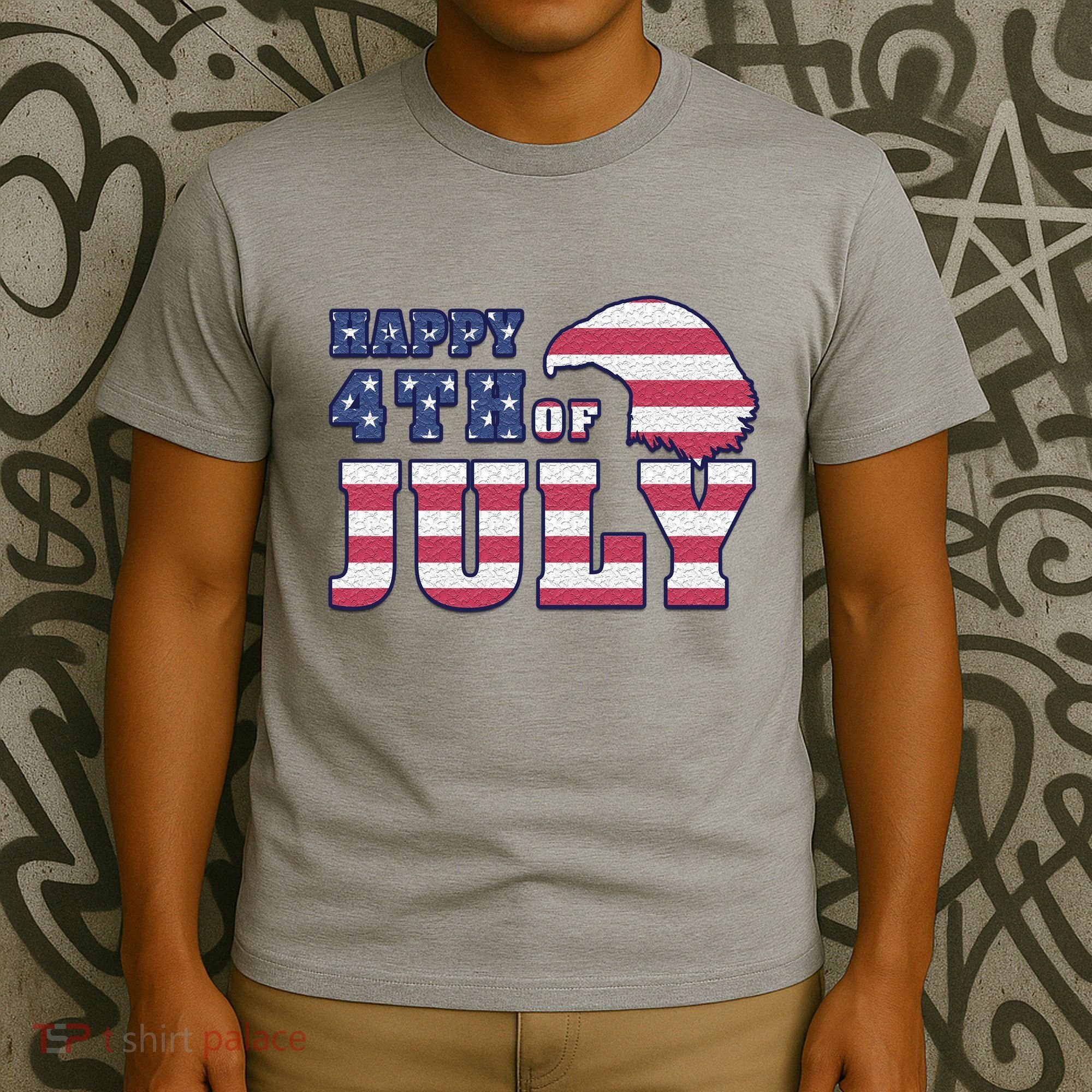 Happy 4th Of July Eagle American T-Shirt