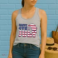 Happy 4th Of July Eagle American Women's Tank Top thumb 2
