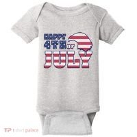 Happy 4th Of July Eagle American Baby Bodysuit thumb 0