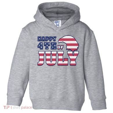 Happy 4th Of July Eagle American Toddler Hoodie