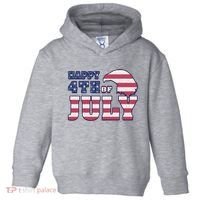 Happy 4th Of July Eagle American Toddler Hoodie thumb 0