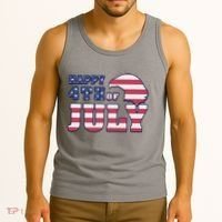 Happy 4th Of July Eagle American Tank Top thumb 3