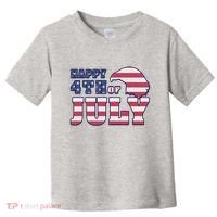 Happy 4th Of July Eagle American Toddler T-Shirt thumb 0