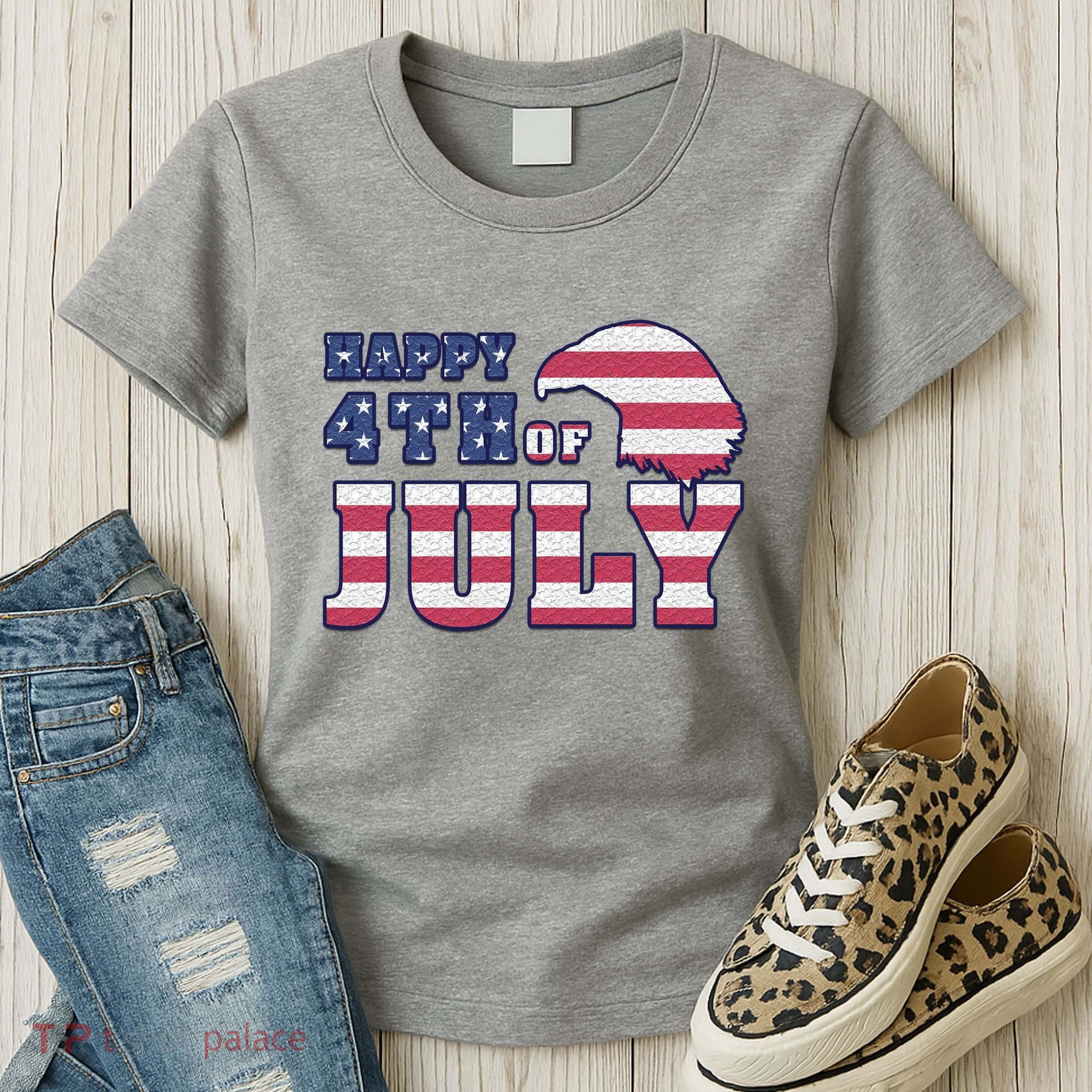 Happy 4th Of July Eagle American Women's T-Shirt