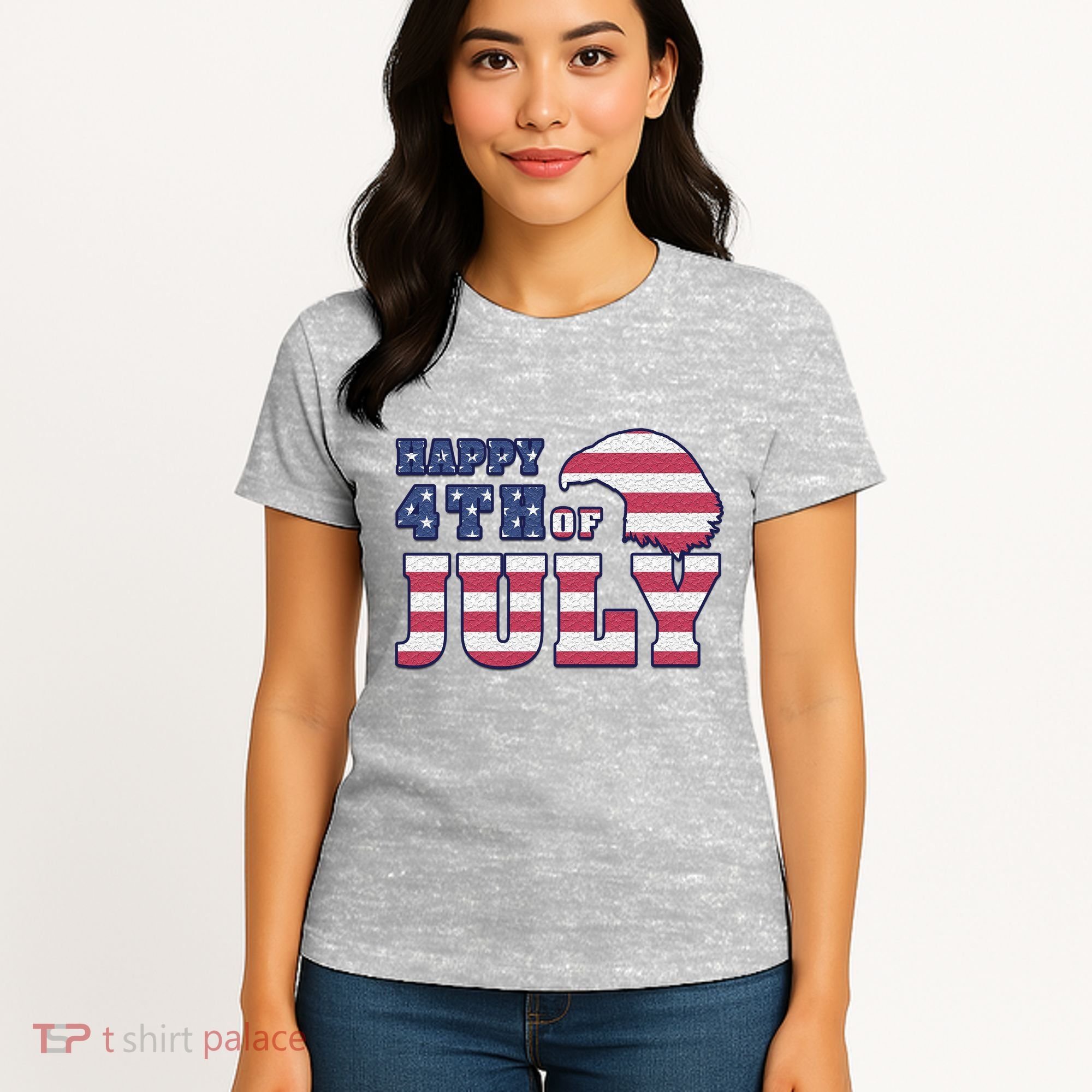 Happy 4th Of July Eagle American Women's T-Shirt