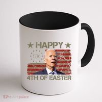 Happy 4th Of Easter Funny Usa Anti Biden Coffee Mug thumb 1