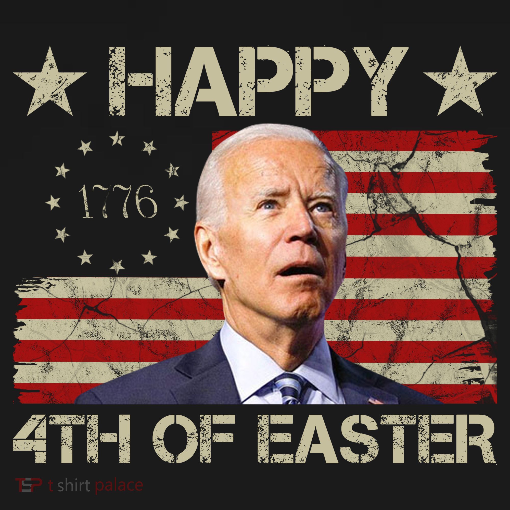 Happy 4th Of Easter Funny Usa Anti Biden Ornament