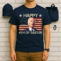 Happy 4th Of Easter Funny Usa Anti Biden T-Shirt thumb 6